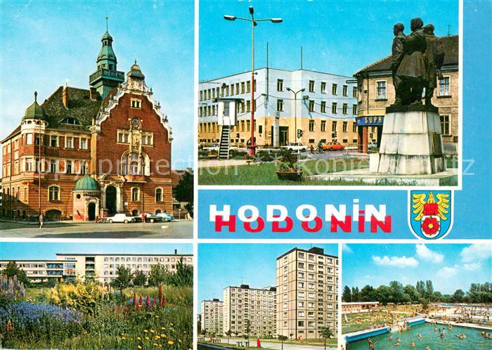 Hodonin Goeding CZ Radnice Budova ONV Nemocnice Nove sidliste Koupaliste