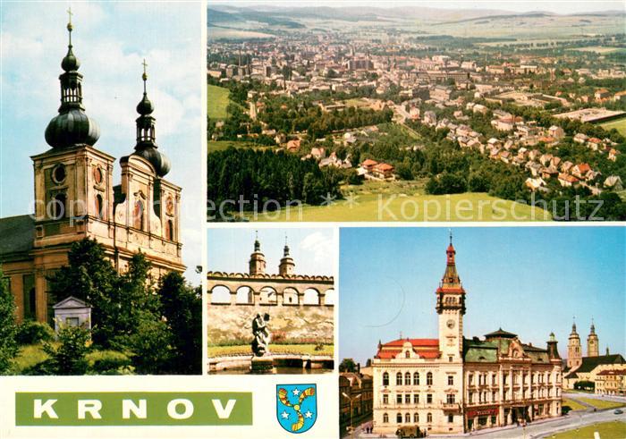 Krnov CZ Cvillin Celkovy pohled Svedska zed Radnice
