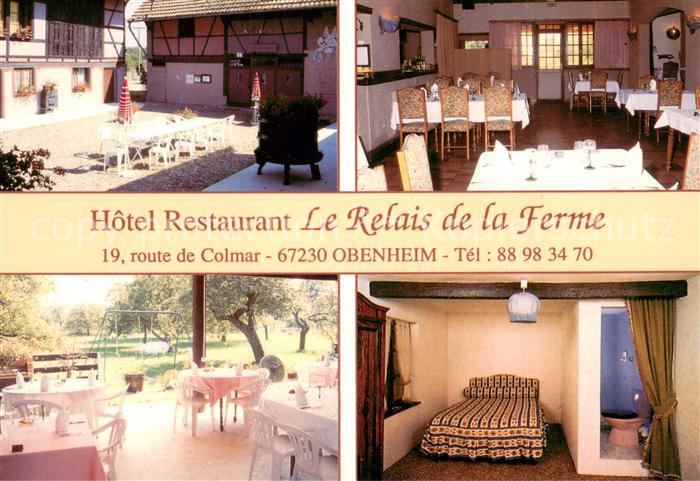 Obenheim Hotel Restaurant Le Relais de la Ferme Gaststube Terrasse Zimmer