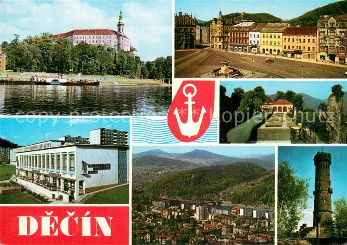 Decin Czechia Zamek Leninovo nam Restaurant Atlantic Ruzova zahrada Rozhledna na