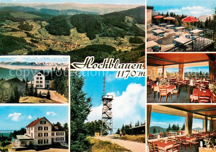 BADENWEILER BW Panorama Hotel Berghaus Hochblauen Terrasse Gastraeume Funkturm