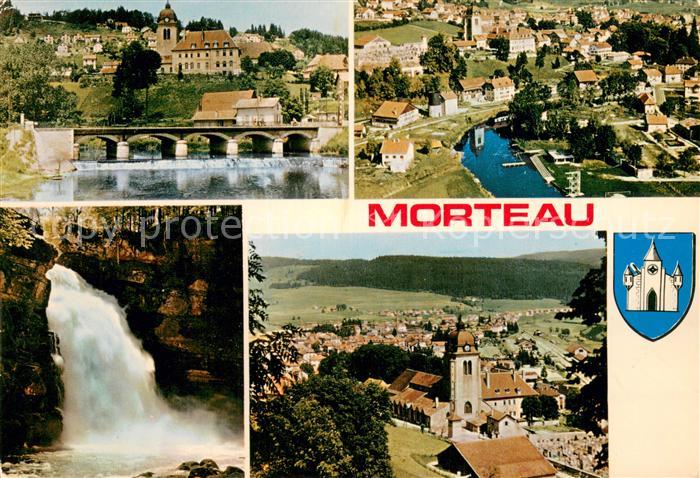Morteau Doubs Le saut du Doubs Eglise et vue generale Le pont sur le Doubs La pl