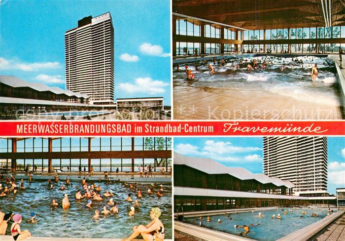 Travemuende Ostseebad Meerwasserbrandungsbad im Strandbad Centrum