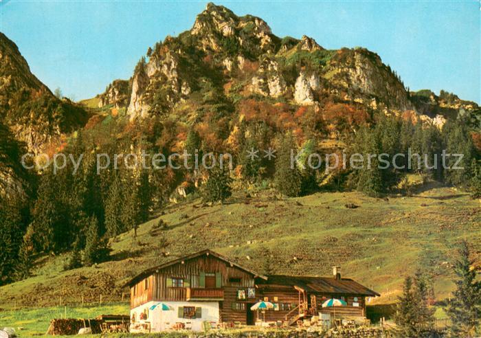 Chiemgau Bruending Alm mit Hochfelln