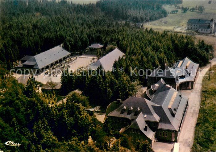 Banneux Vue aerienne Esplanade Hospitalite ND de la Fagne