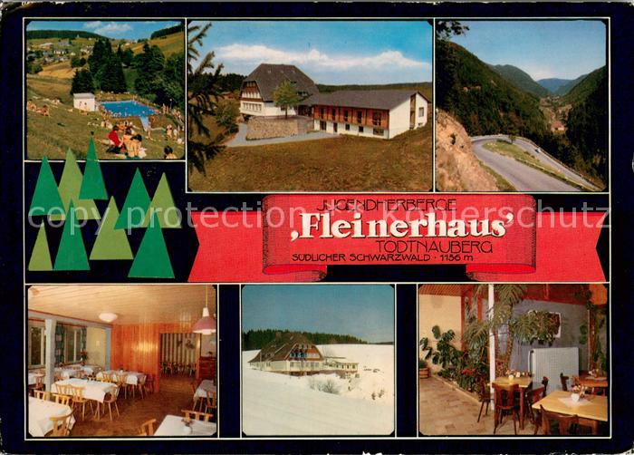 Todtnauberg Schwarzwald BW Jugendherberge Fleinerhaus Freibad Serpentinen Gastr