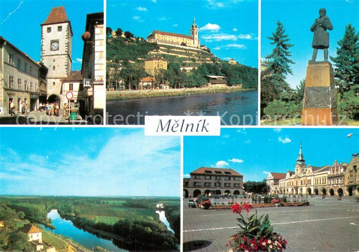 Melnik Czechia Prazska brana Zamek Pomnik kpt Otakara Jarose Soutok Labe a Vitav