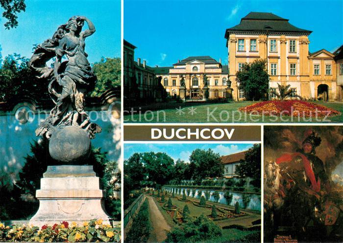 Duchcov CZ Statni zamek Plastika Matyase Brauna Portret Valdstejna Zdenko I od V