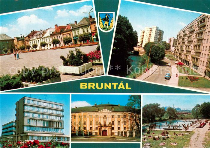 Bruntal Freudenthal Czechia Namesti Miru Sidliste u nadrazi Okresni soud Zamek K