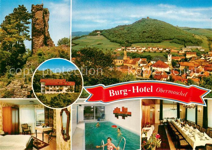 Obermoschel Burg Hotel Restaurant Hallenbad Panorama