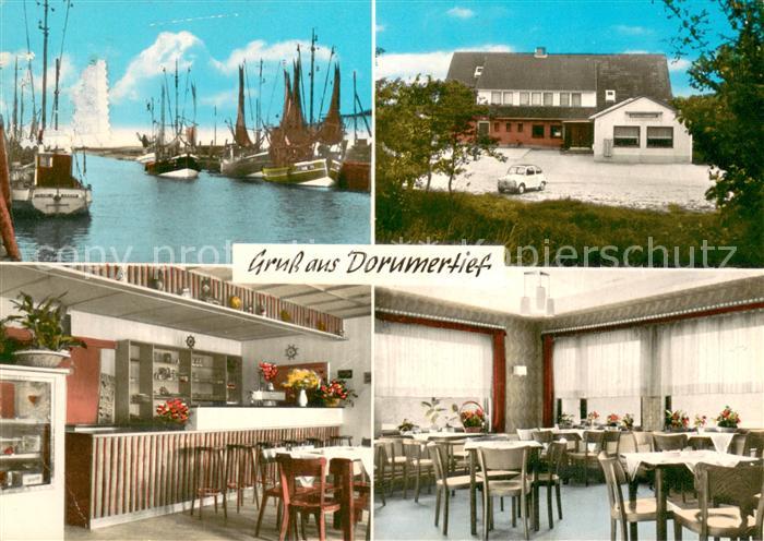 Dorumer Tief Gaststaette Gastraum Hafen Fischkutter