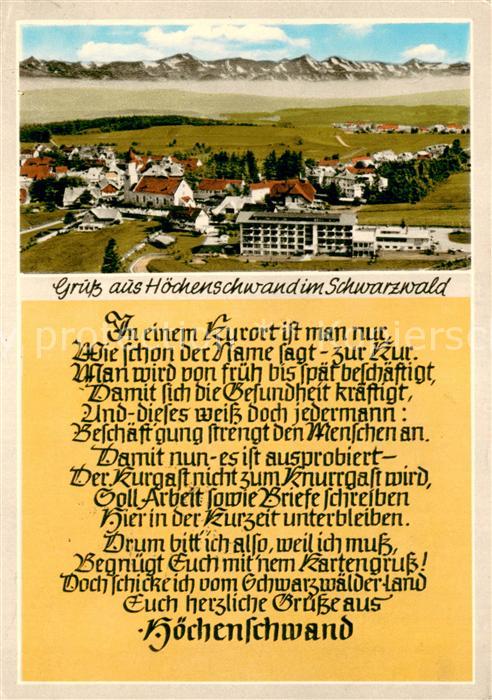 Hoechenschwand Schwarzwald BW Panorama Kurort Alpenkette