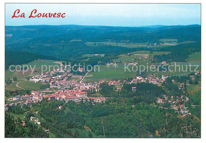 La Louvesc 07 Vue generale aerienne Centre de pelerinages a Saint Regis et Sante