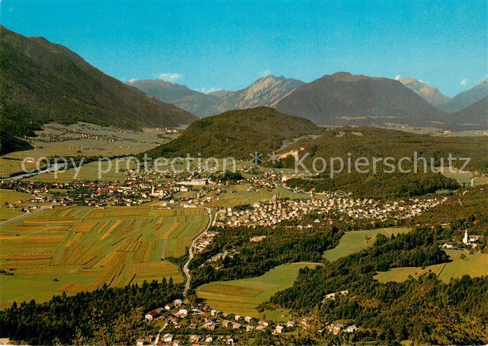 Telfs Tirol Panorama mit Oberinntal und Mieminger Plateau