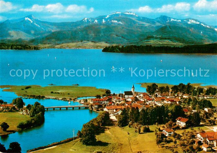Seebruck Chiemsee Fliegeraufnahme