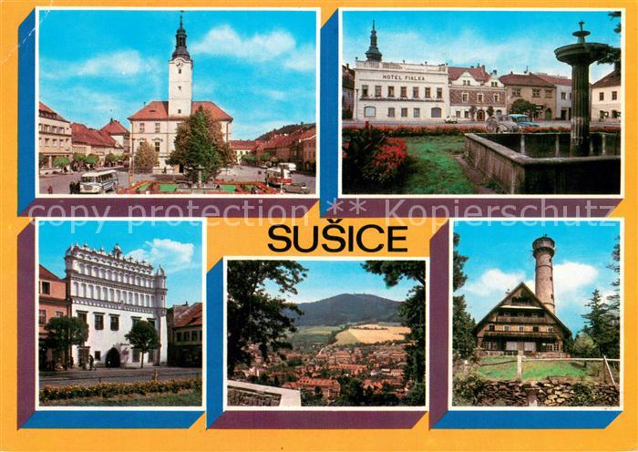 Susice CZ Mesto vzniko z male osady na obchodni stezce do Bavor Za panovani Prem