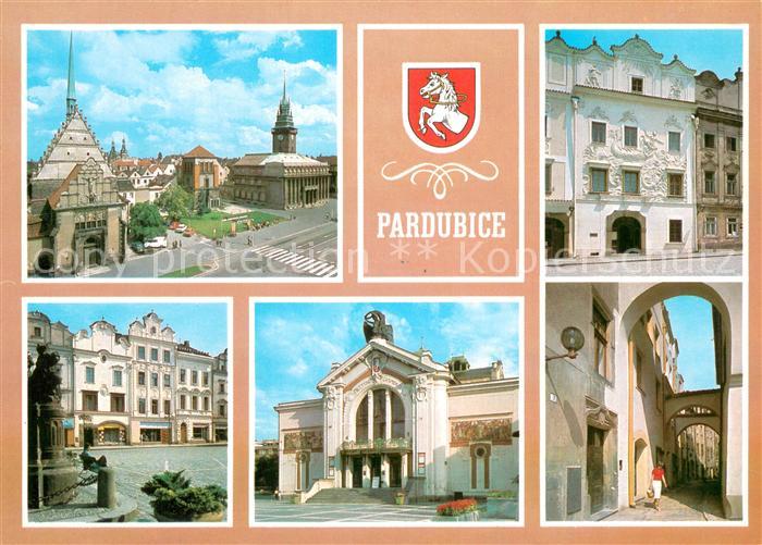 Pardubice Pardubitz CZ Namesti Osvobozeni Dum U Jonase Pernstejnske namesti Mest