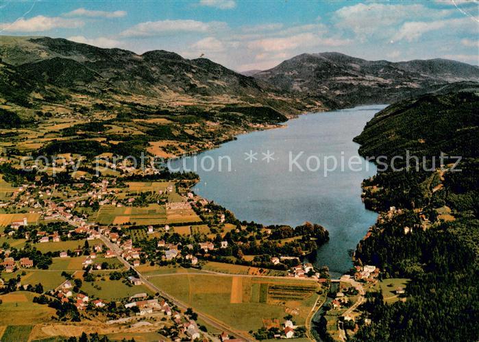 Seeboden Millstaettersee Fliegeraufnahme