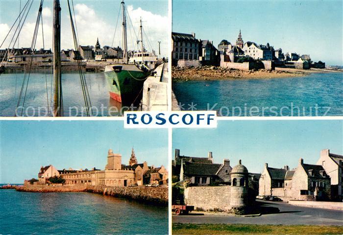 Roscoff Le port l’Institut de Rockroum et le La