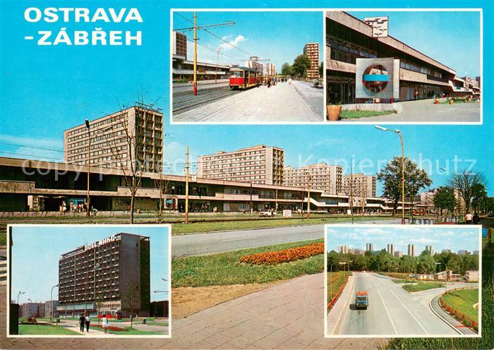 Ostrava Maehrisch Ostrau Teilansichten Bahnhof Eisenbahn Hotel Einkaufszentrum