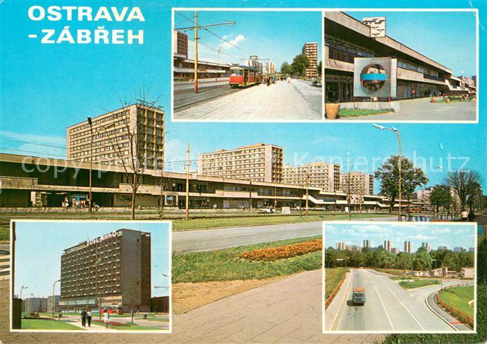 Ostrava Maehrisch Ostrau Teilansichten Bahnhof Eisenbahn Hotel Einkaufszentrum