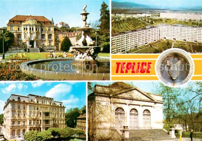 Teplice Teplitz-Schoenau CZ Kamenne lazne Sidliste Sanov Pravridlo Cisarske lazn