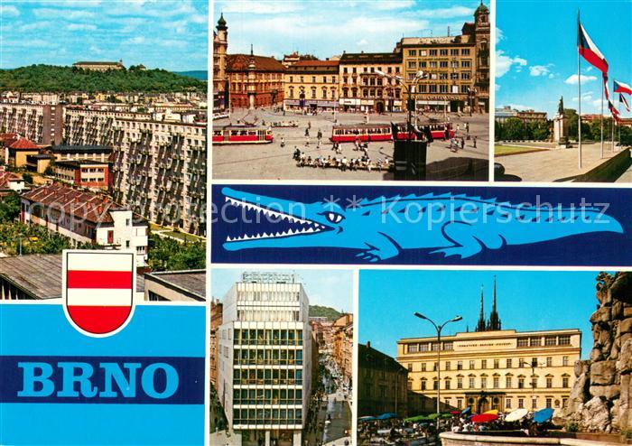 Brno Bruenn Spilberk Namesti Svobody Namesti Rude armady Obchodni dum Centrum Na