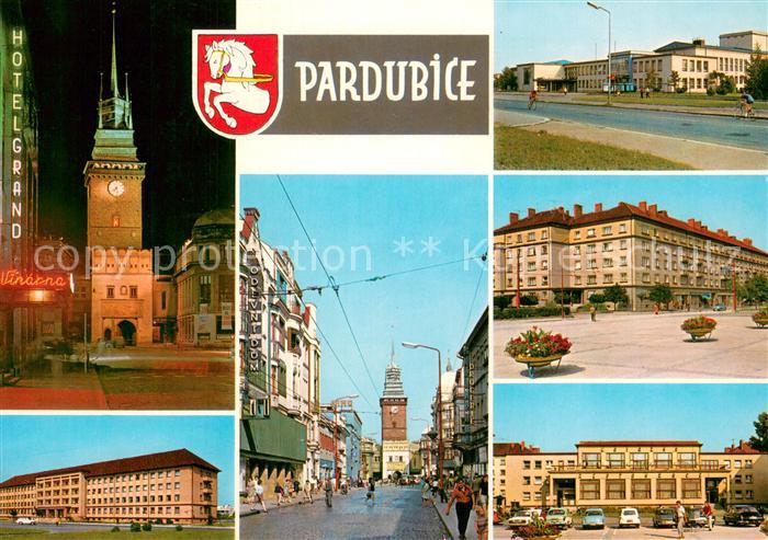 Pardubice Pardubitz CZ Stadttor Lehrlingsheim Siedlung Dkla Trida Miru Kulturhau
