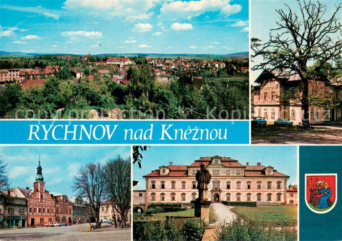 Rychnov nad Kneznou Celkovy pohled Letovisko Studanka Namesti a radnici Barokni