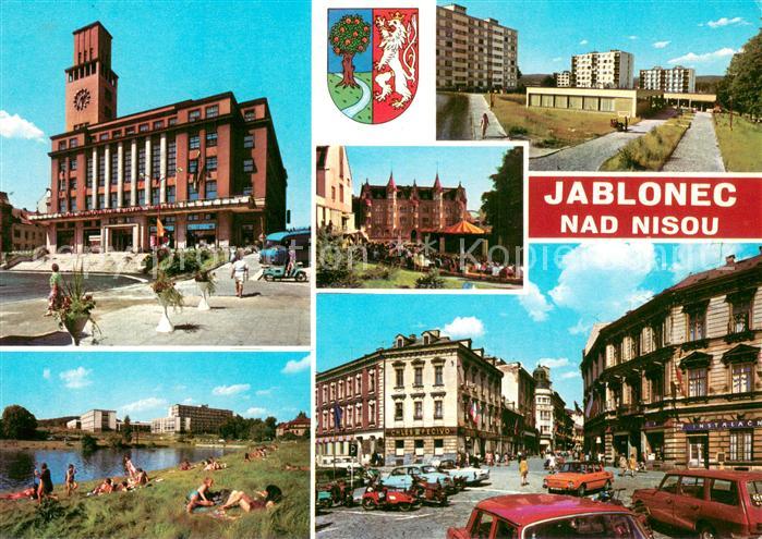 Jablonec nad Jizerou Radnice Muzeum skla a bizuterie Sidliste na Zizkove vrcha P