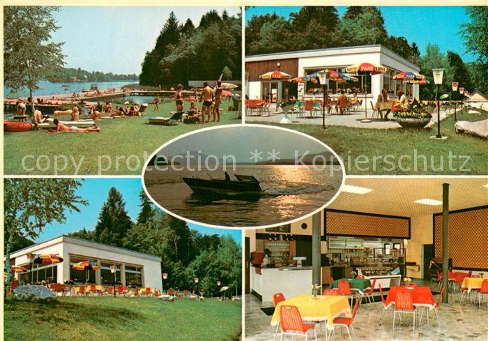 Klagenfurt Woerthersee Strandbad Restaurant Maiernigg Gastraum Fischerboot