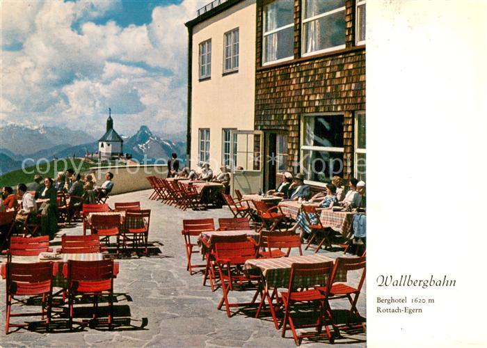 Rottach-Egern Tegernsee Berghotel Wallbergbahn Terrasse