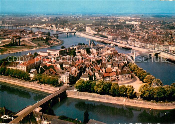Chalon-sur-Saone Vue aerienne Ile St Laurent