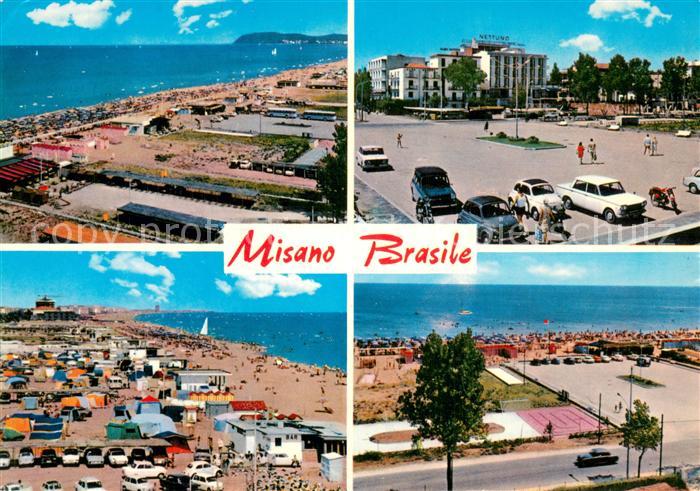 Misano Brasile Kuestenpanorama Strand Platz