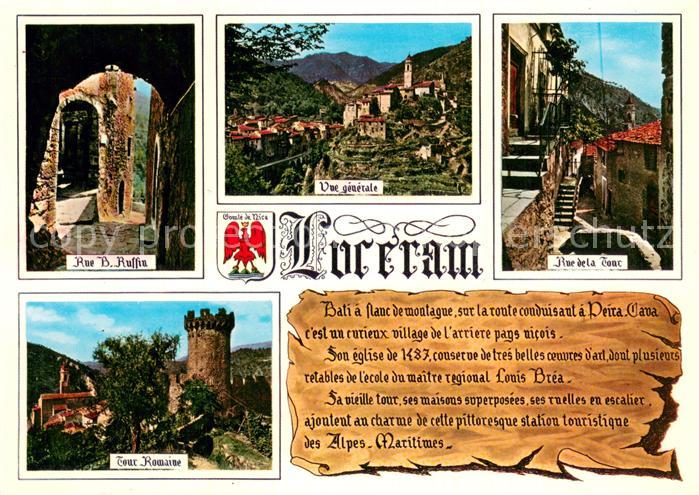 Luceram Rue B. Russia Vue Generale Rue de la Tour Tour Romaine Histoire