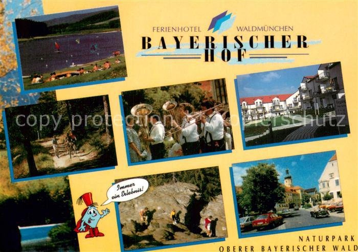 Waldmuenchen Ferienhotel Bayerischer Hof Strand Waldweg Trompeter Wanderer Stras