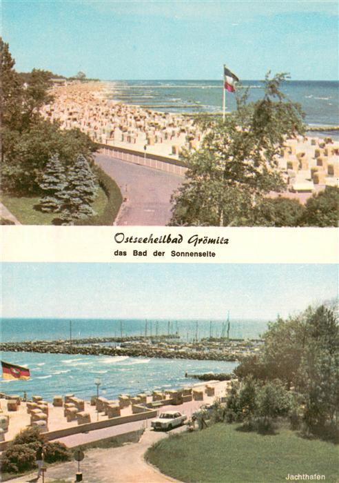 Groemitz Ostseebad Strand Promenade Jachthafen
