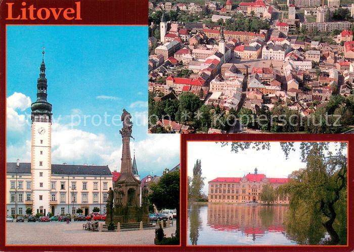 Litovel Littau Czechia Rathaus Monument Fliegeraufnahme Schloss