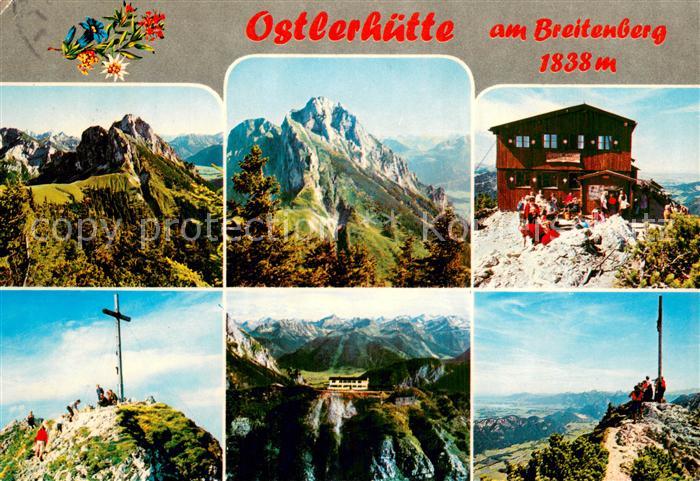 Ostlerhuette 1838m Breitenberg Pfronten Panorama Gipfelkreuz