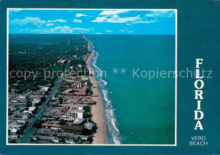 Vero Beach Florida Sprawling quiet white sandy beaches Air view