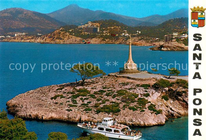 Santa Ponsa Mallorca Islas Baleares Monumento al desembarco del Ray Jaime I Flie