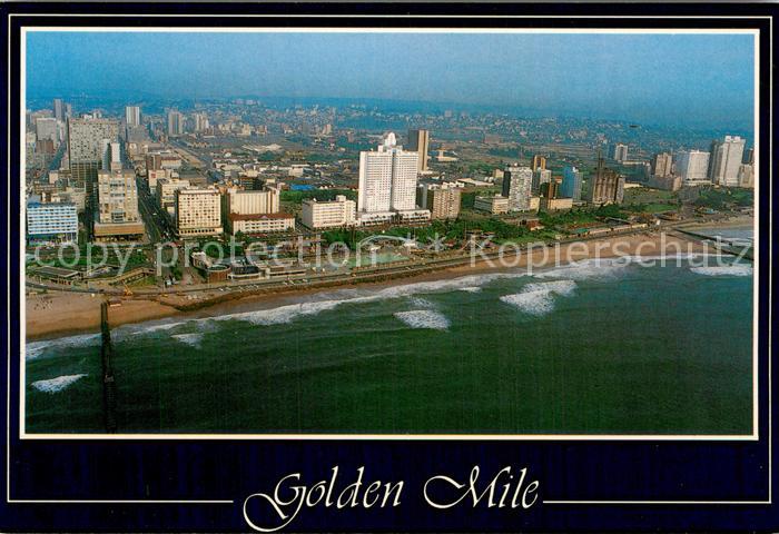 Durban  South Africa Golden Mile Fliegeraufnahme
