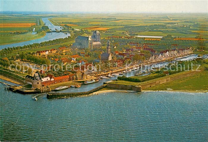 Veere Niederlande Fliegeraufnahme