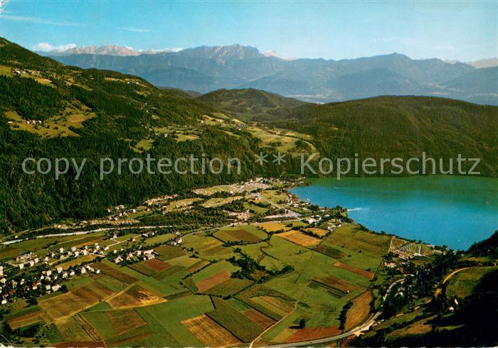Doebriach Millstaettersee Fliegeraufnahme mit Blick zum Glanz