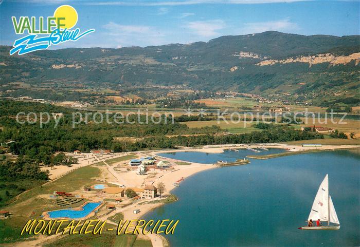 Montalieu-Vercieu Rive gauche Vallee bleue vue aérienne
