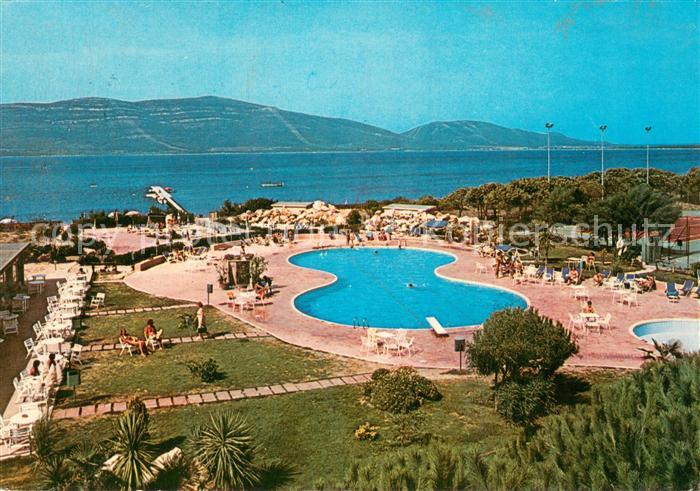 Alghero Hotel Corte Rosada Swimming Pool Meerblick