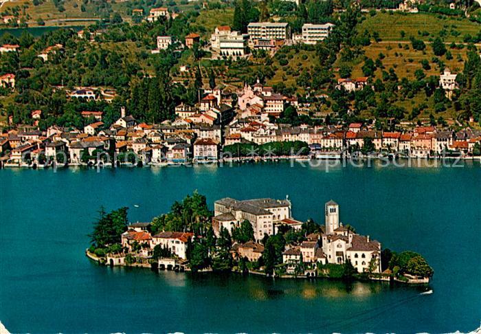 Orta San Giulio Lago d Orta e Isola San Giulio veduta aerea