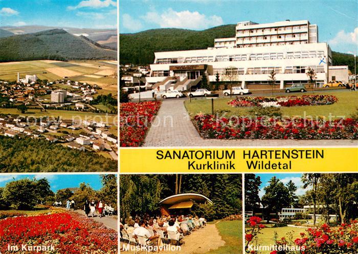 Bad Wildungen Sanatorium Hartenstein Kurklinik Wildetal Kurpark Musikpavillon Ku