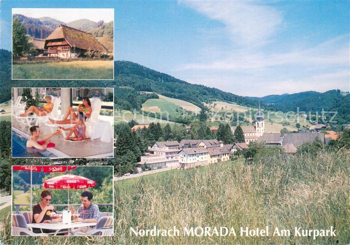 Nordrach Hotel am Kurpark Ortsansicht mit Kirche Landschaft