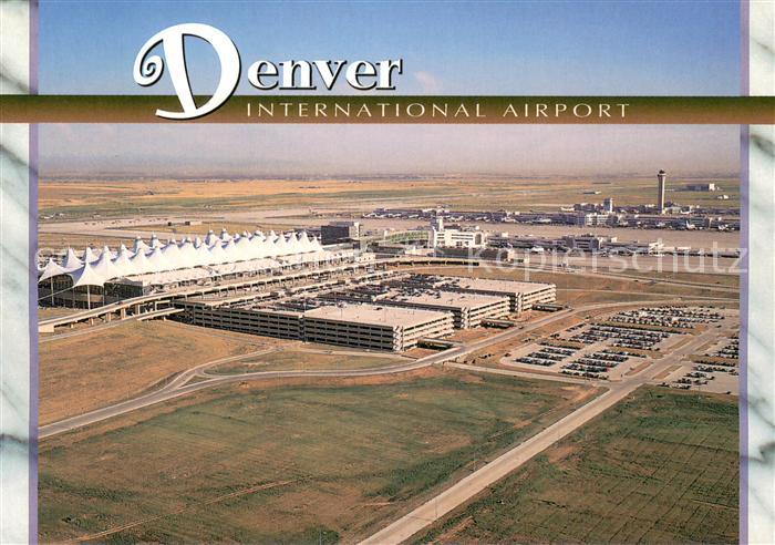 Denver Colorado International Airport aerial view